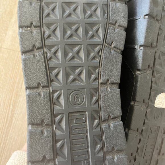 Womens Puma Black Platform Slides - 6 - Picture 6 of 6